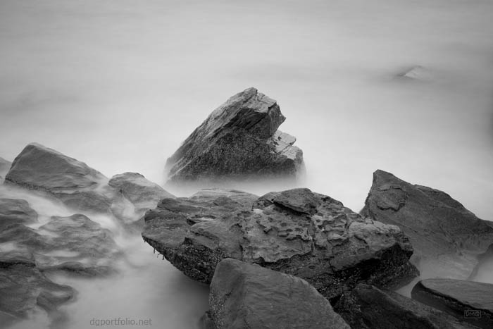 Allens Pond II BW fine art black and white landscape photograph